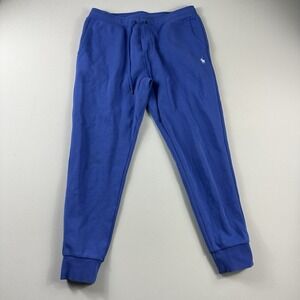 Polo Ralph Lauren Double-Knit Jogger Sweatpants Mens Large Blue Active